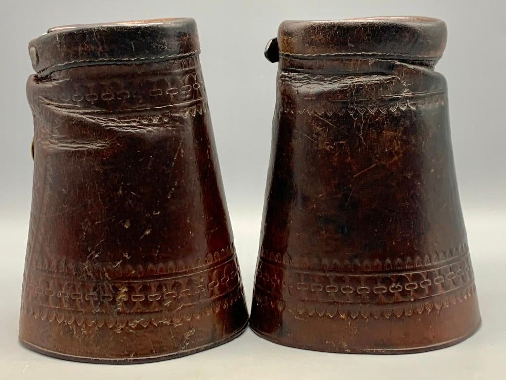 Vintage Adjustable Leather Cowboy Cuffs (1 of 8)