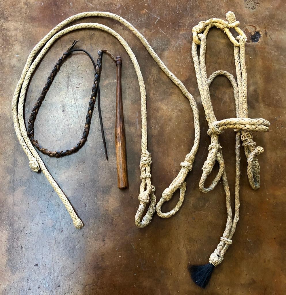 Old Braided Headstall And Very Old Quirt (1 of 14)