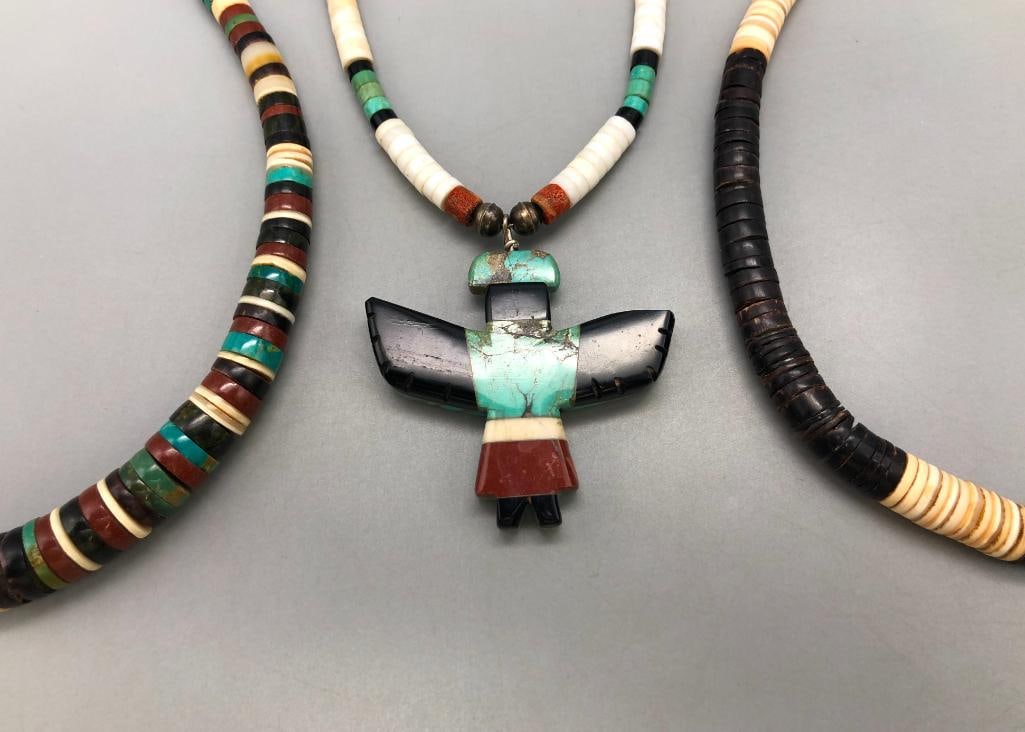 Three Vintage Multi Stone Necklaces (1 of 16)