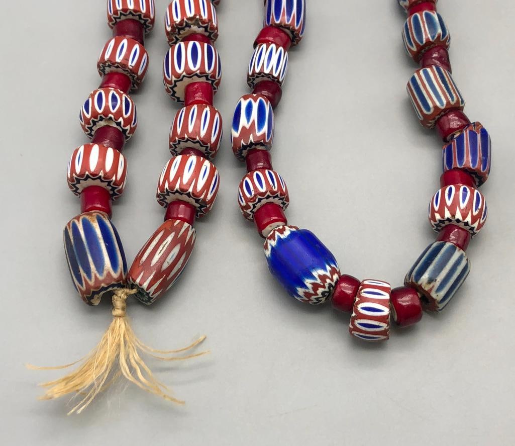 Two Vintage Trade Bead Necklaces (1 of 20)