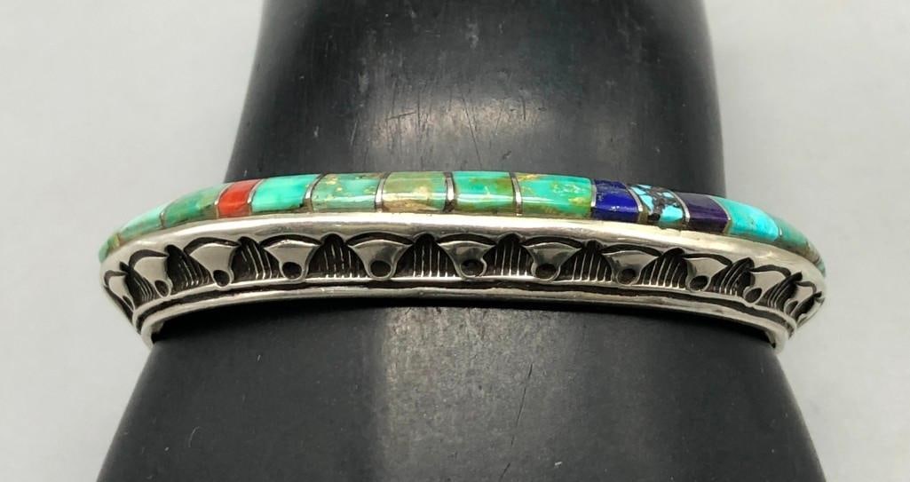 Inlay Bracelet by Patrick Yellowhorse (1 of 11)