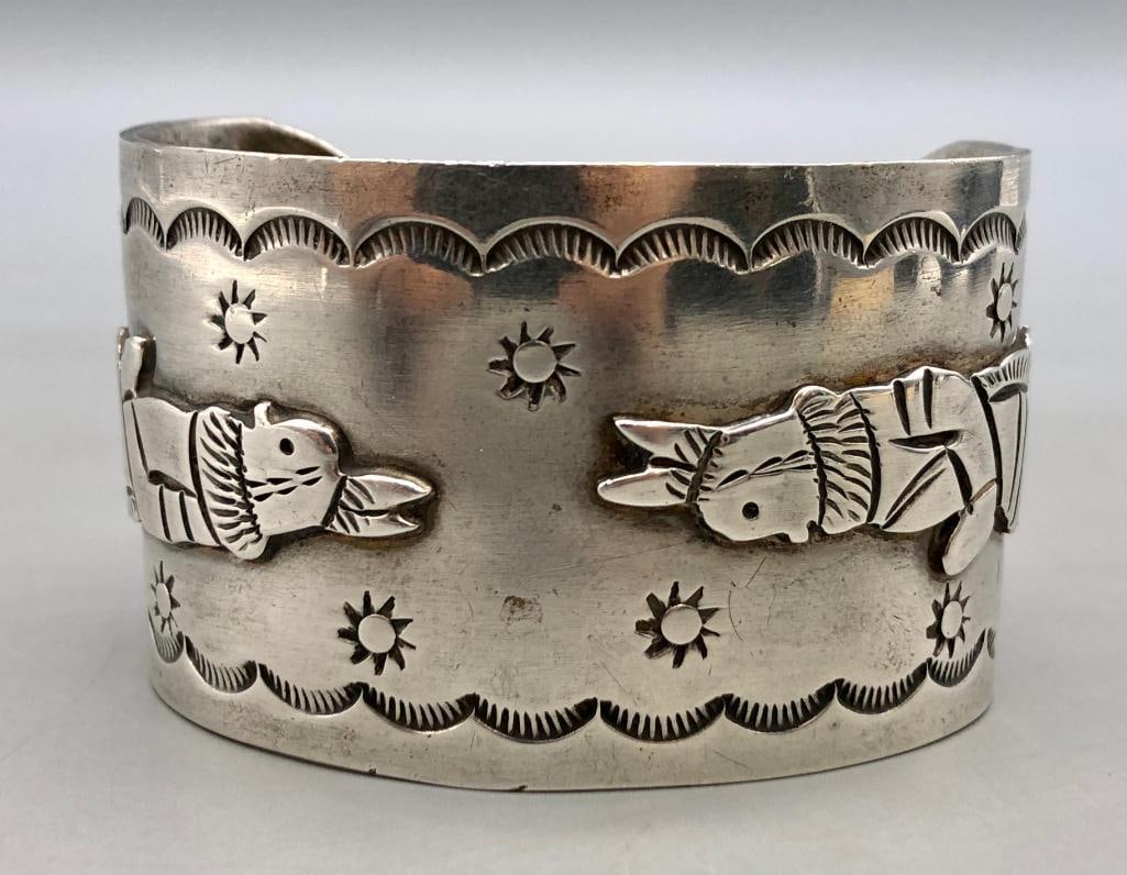 Figural Storyteller Bracelet By Robert Becenti Jr. (1 of 10)