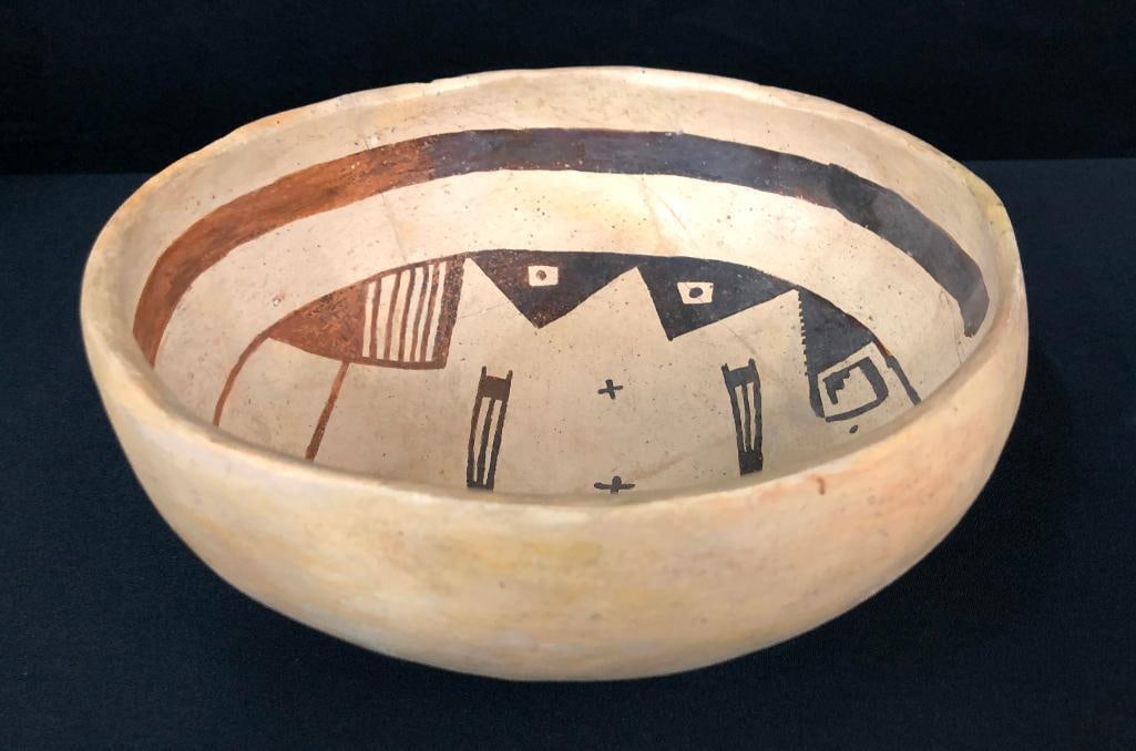 Jeddito Polychrome Pottery Bowl (1 of 14)
