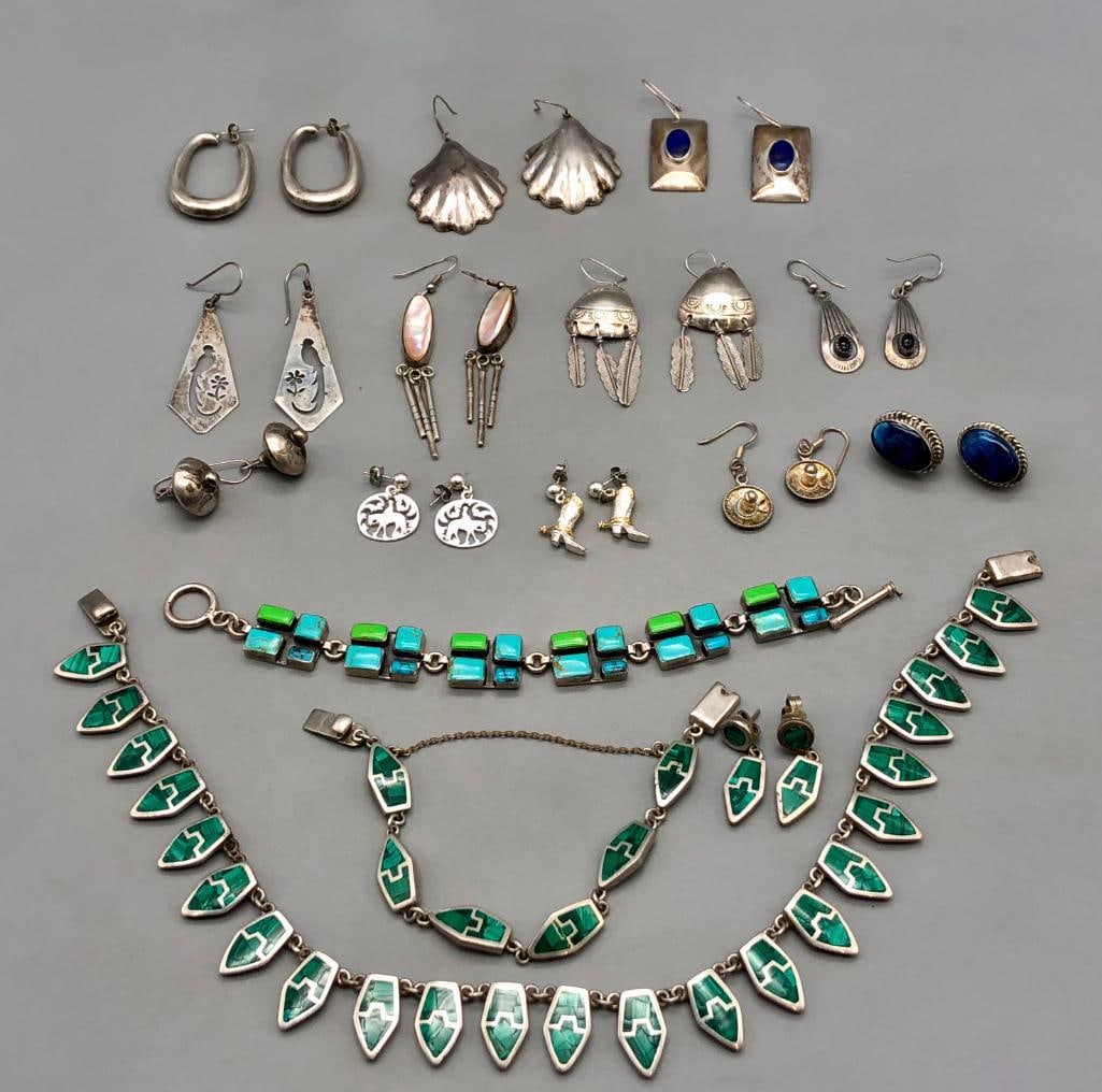 Group Of Sterling Silver And Taxco Jewelry (1 of 20)