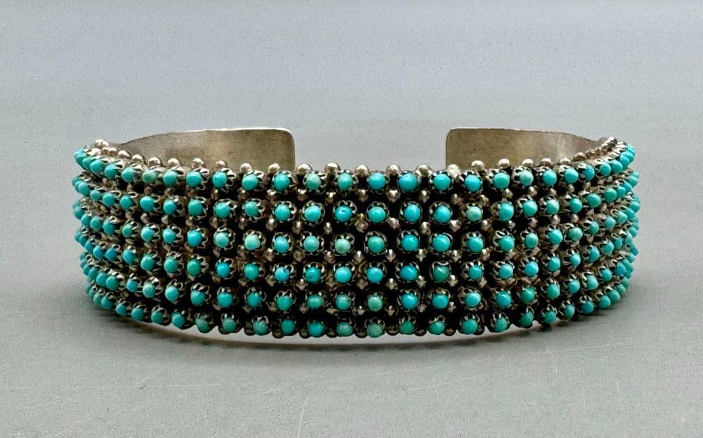 180 Dot/Snake Eye Turquoise Cluster Bracelet By Haloo (1 of 9)
