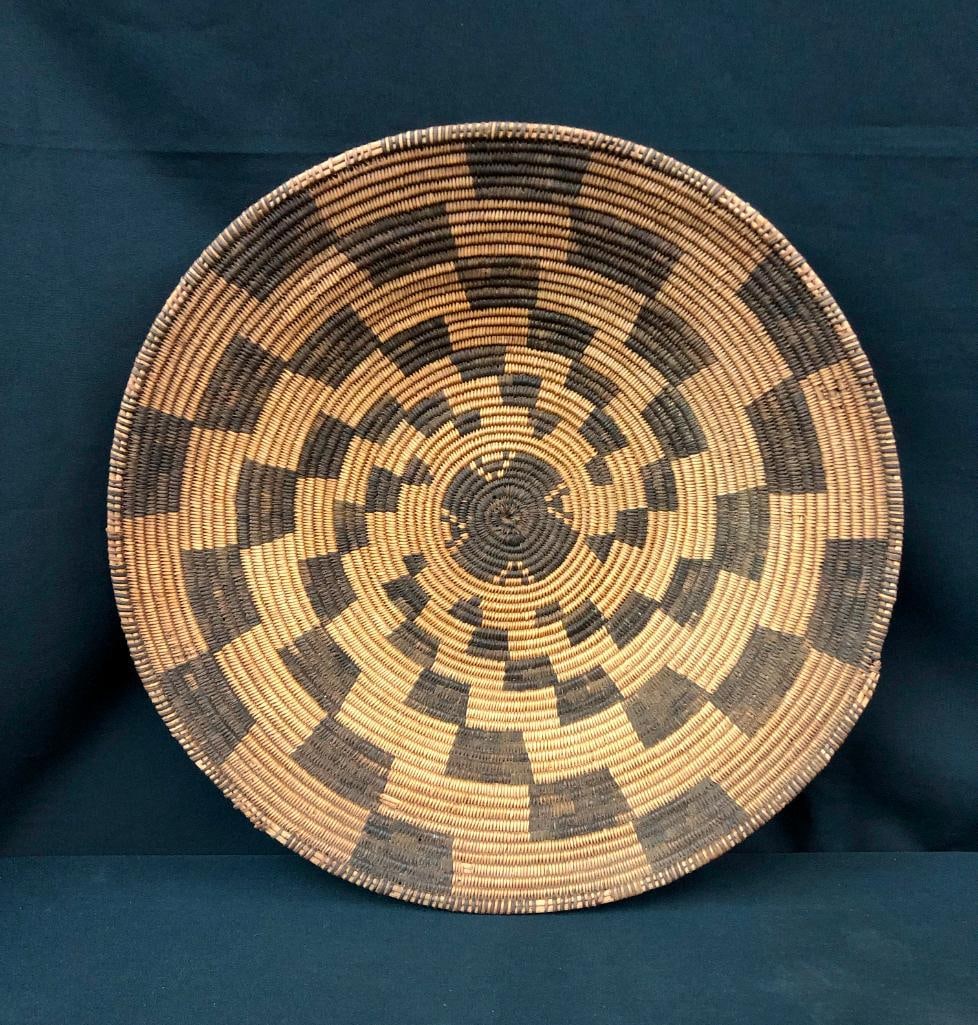 Antique Apache Basket With Whirlwind Design (1 of 9)