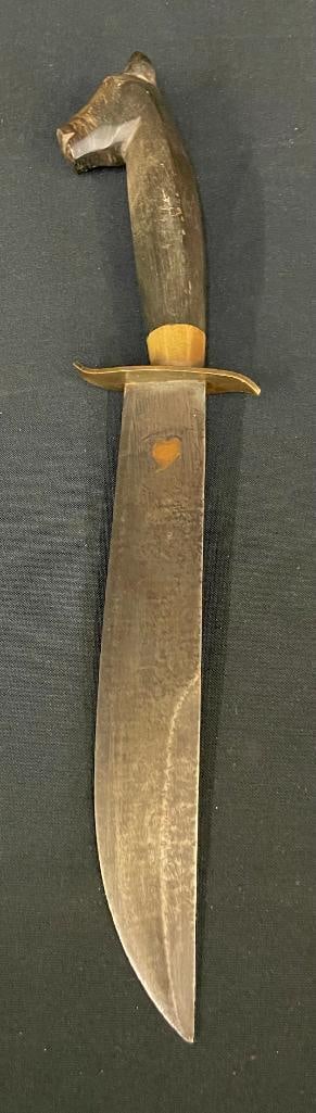 Antique Bowie Knife With Horsehead Handle (1 of 11)