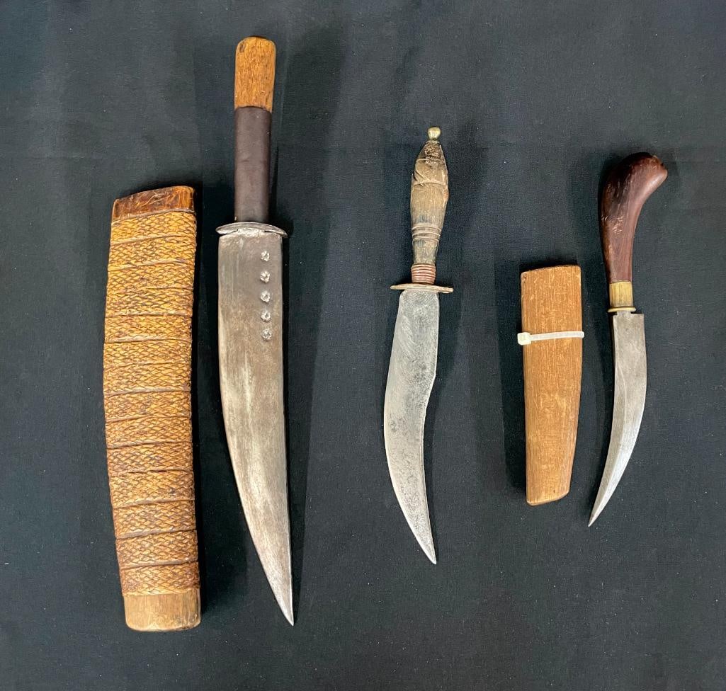 Lot Of Three Antique Belt Knives (1 of 12)