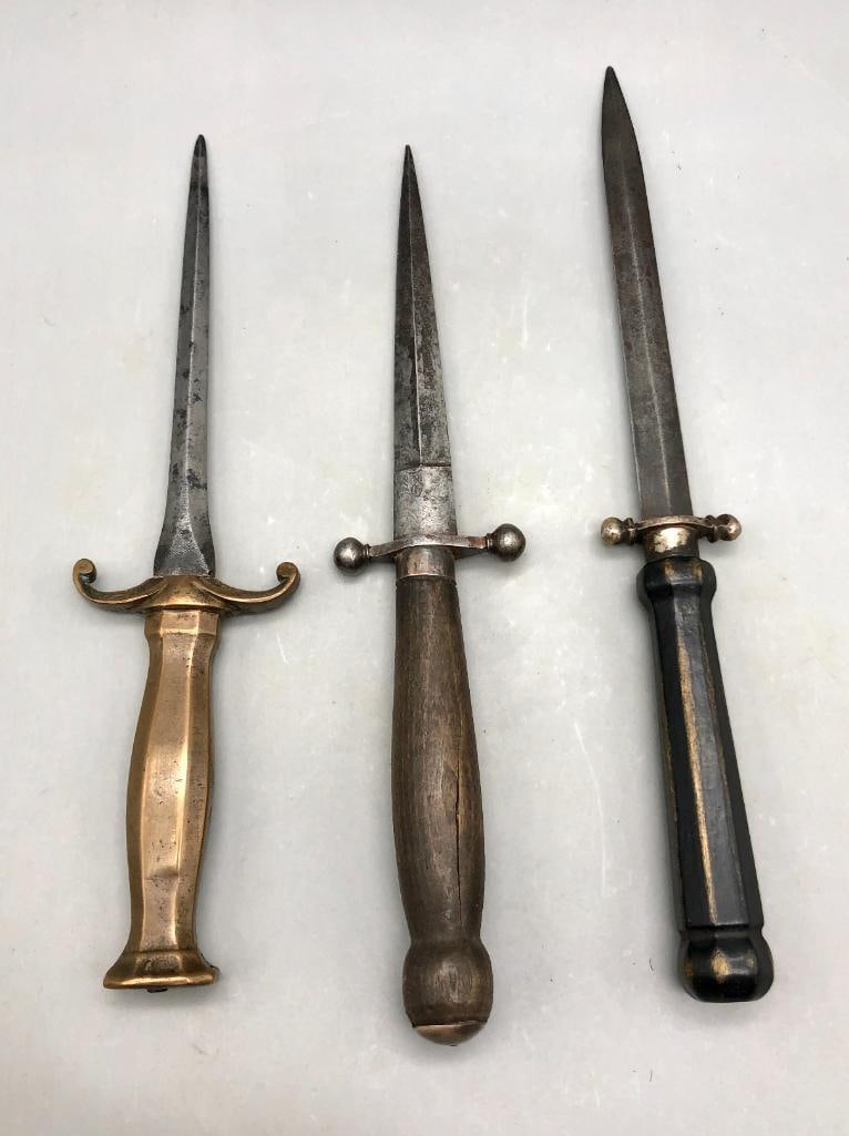 Lot Of Three Hand Forged Daggers (1 of 7)