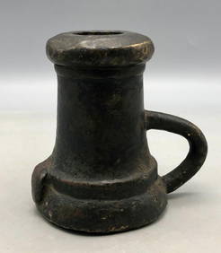 Small 17th Century Bronze "Thunder Mug" (1 of 6)