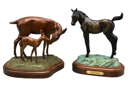 Horse And Deer Bronzes By Diana Simpson