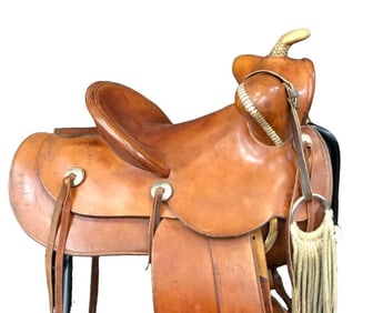 Vintage Fred Mueller Saddle And Accessories