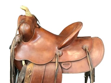 Vintage Fred Mueller Saddle And Accessories