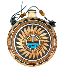 Acoma Canteen Style Pottery By Westly Begaye