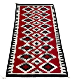 Vintage Ganado Eye Dazzler Navajo Rug