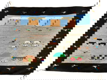 Vintage Navajo Pictorial Textile