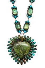 Exquisite Statement Turquoise Necklace By Federico Jimenez