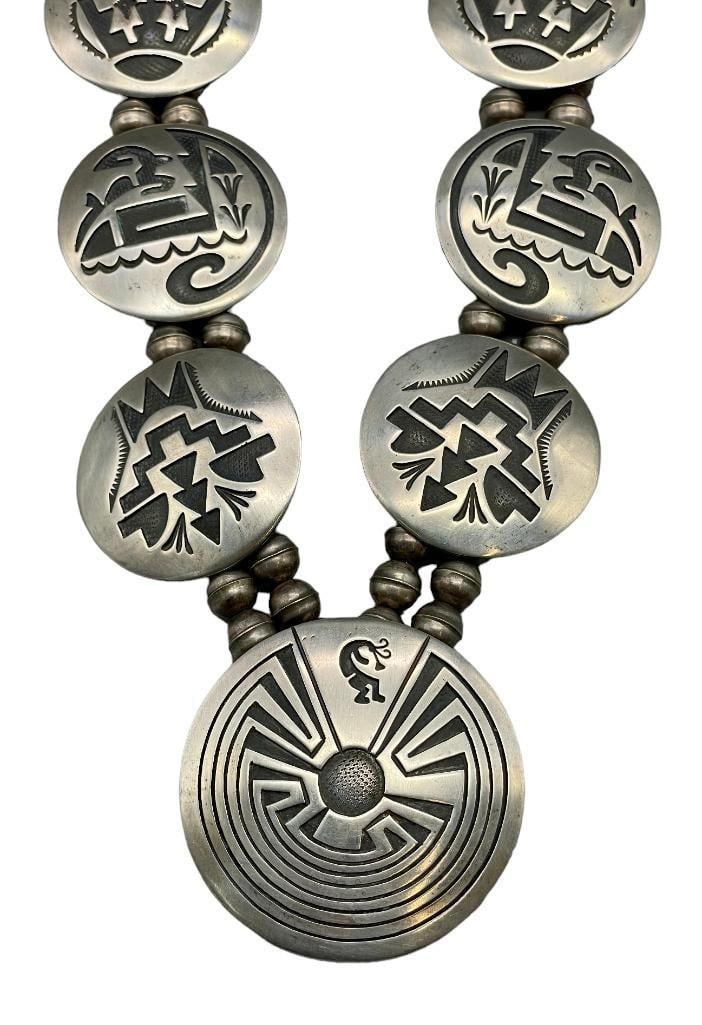 Sterling Silver Overlay Necklace With Neat Designs (1 of 15)