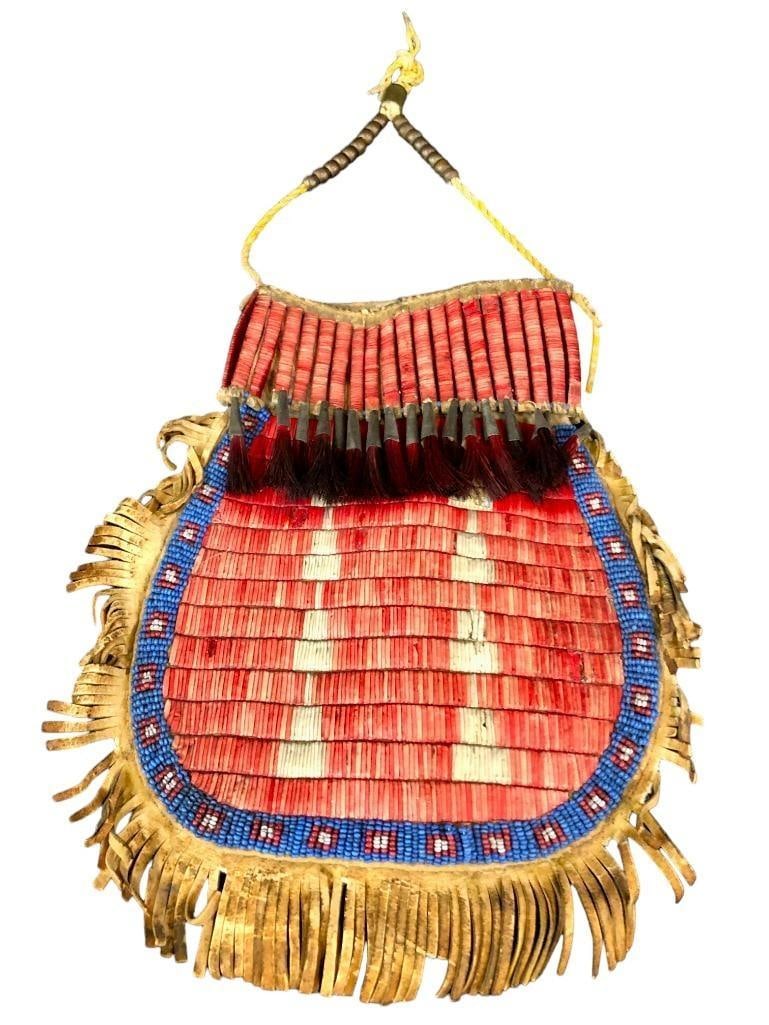 Quilled And Beaded Pouch With Two Sided Designs (1 of 9)