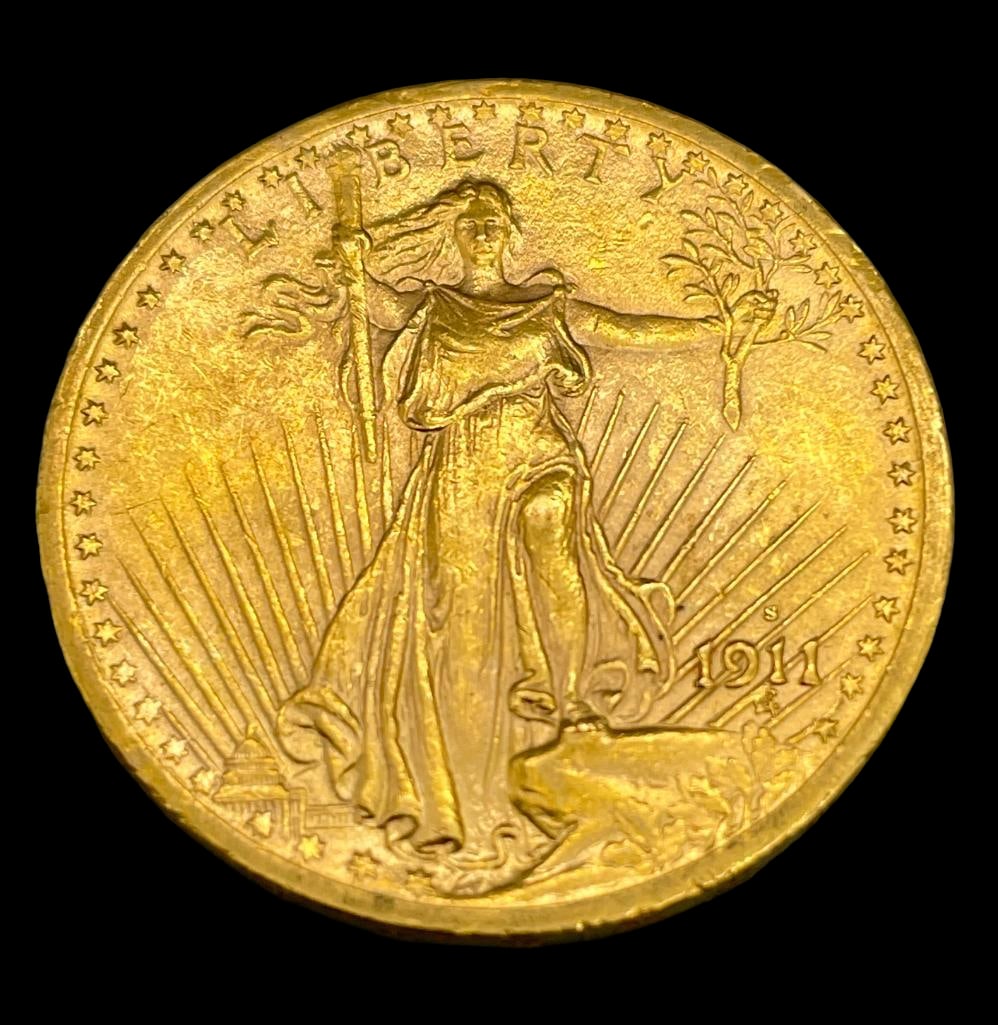 1911 Twenty Dollar Gold Coin (1 of 4)