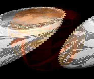 Unique Early 1900s Acoma/Isleta Pot: Available here for your consideration is a unique early 1900s Acoma or possibly Isleta pot. Traditional Pueblo pottery is made from a slate-like clay sourced from the hills surrounding the Pueblos.