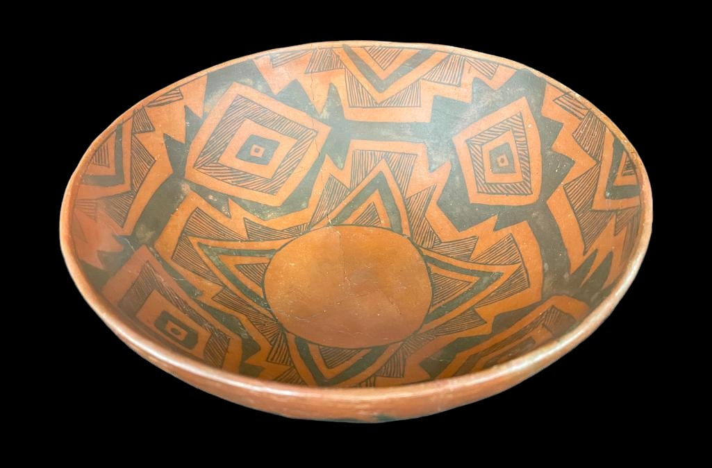 Prehistoric Saint Johns Black On Red Pottery Bowl (1 of 13)