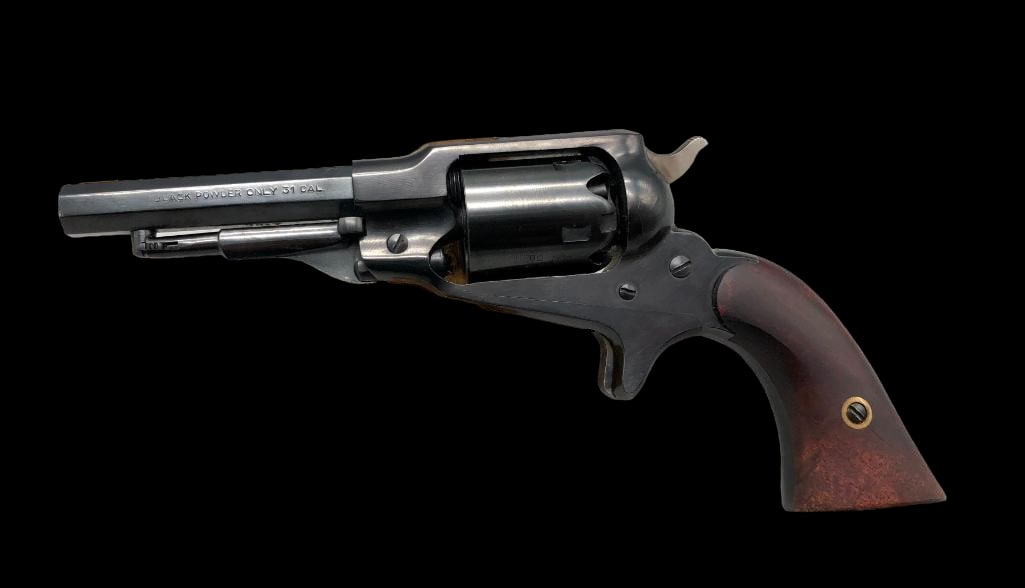 1863 Remington Spur Trigger Pocket By Pietta: Offered here for your consideration is an 1863 Remington Spur Trigger Pocket revolver by Pietta. This is a small five shot black powder revolver which was a scaled down version of the Remington model 