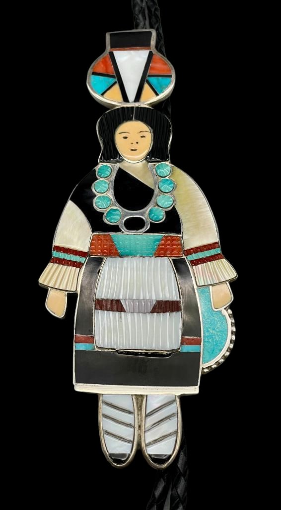Zuni Inlay Bolo Tie/Pendant By Beyuka (1 of 16)
