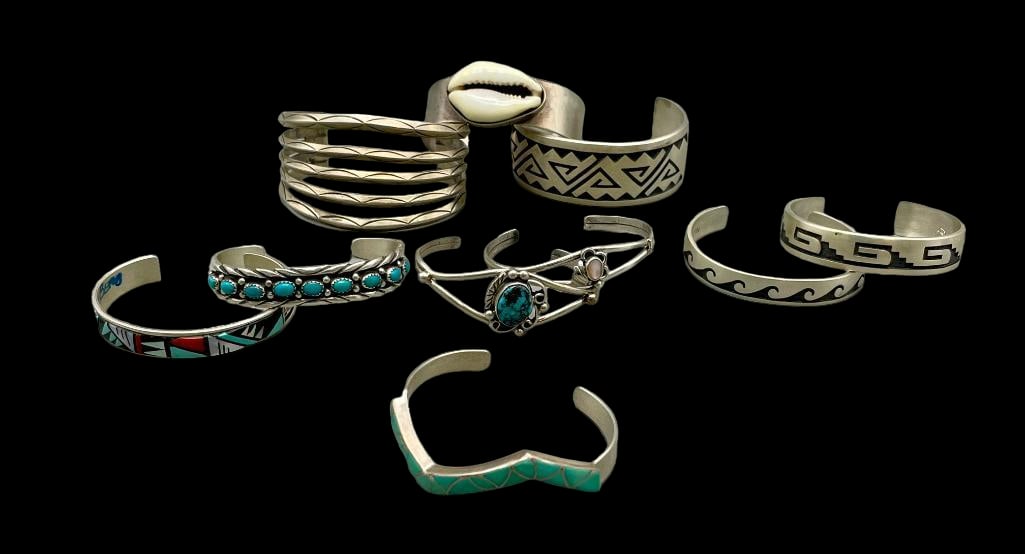 Ten New Old Stock Sterling Silver Bracelets (1 of 19)