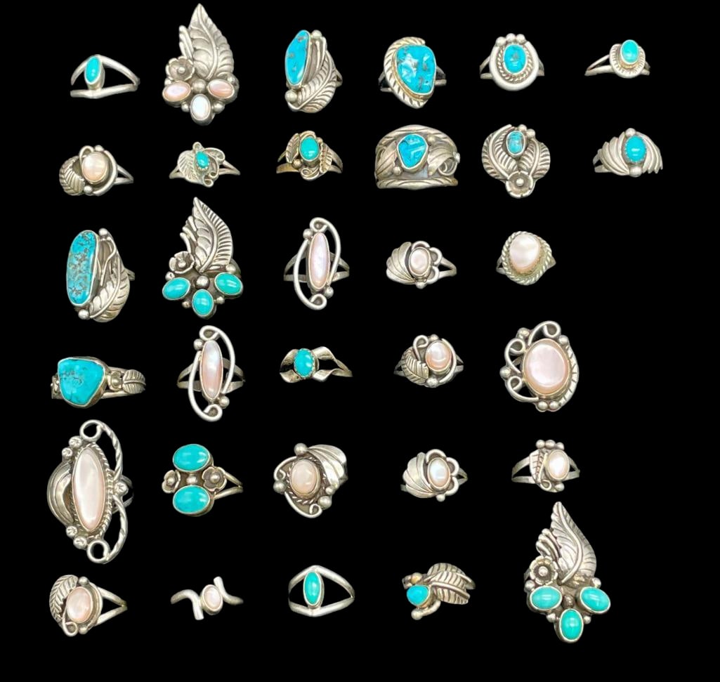 32 Vintage New Old Stock Rings (1 of 18)