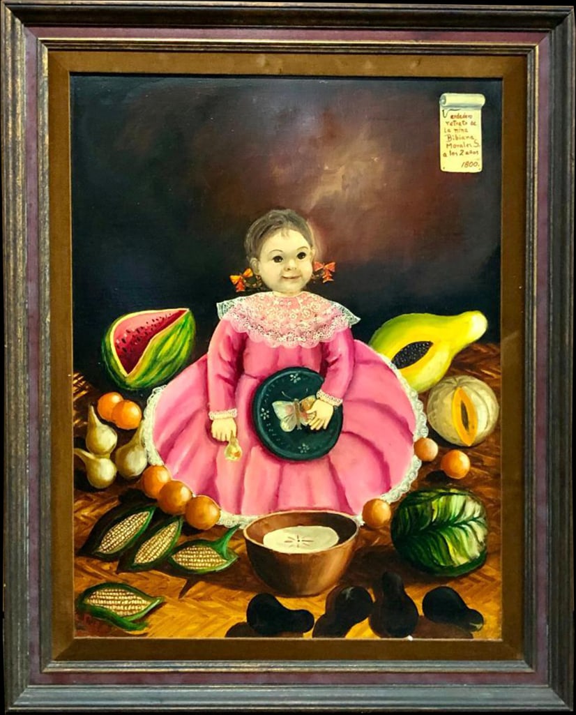 Original Oil On Canvas By Agapito Labios: Offered here for your consideration is an original oil on canvas by Agapito Labios. The artist was an active member of the Mexican revolution of 1910 to 1920, and was imprisoned. While in prison, he t