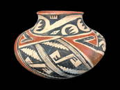 Large St. Johns Polychrome Pottery Jar