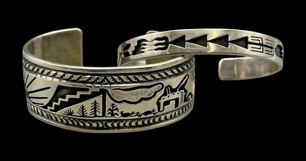 Two Sterling Silver Bracelets By Vidal Aragon (1 of 13)