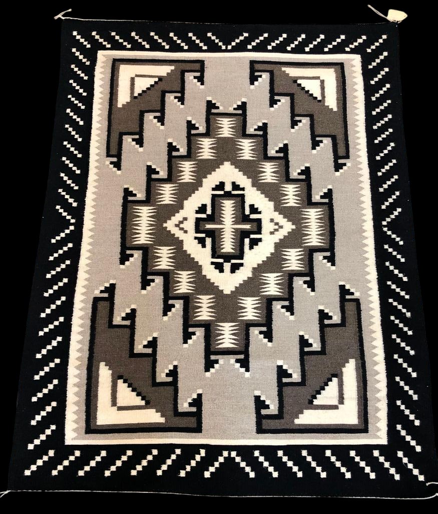 Two Grey Hills Navajo Textile By Sarah Benally (1 of 10)