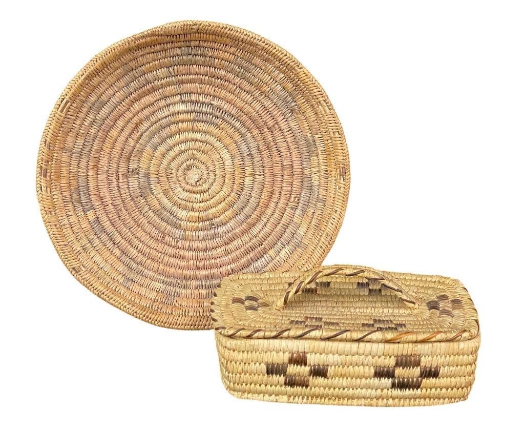 One Tohono O'odham And One Navajo Basket (1 of 13)