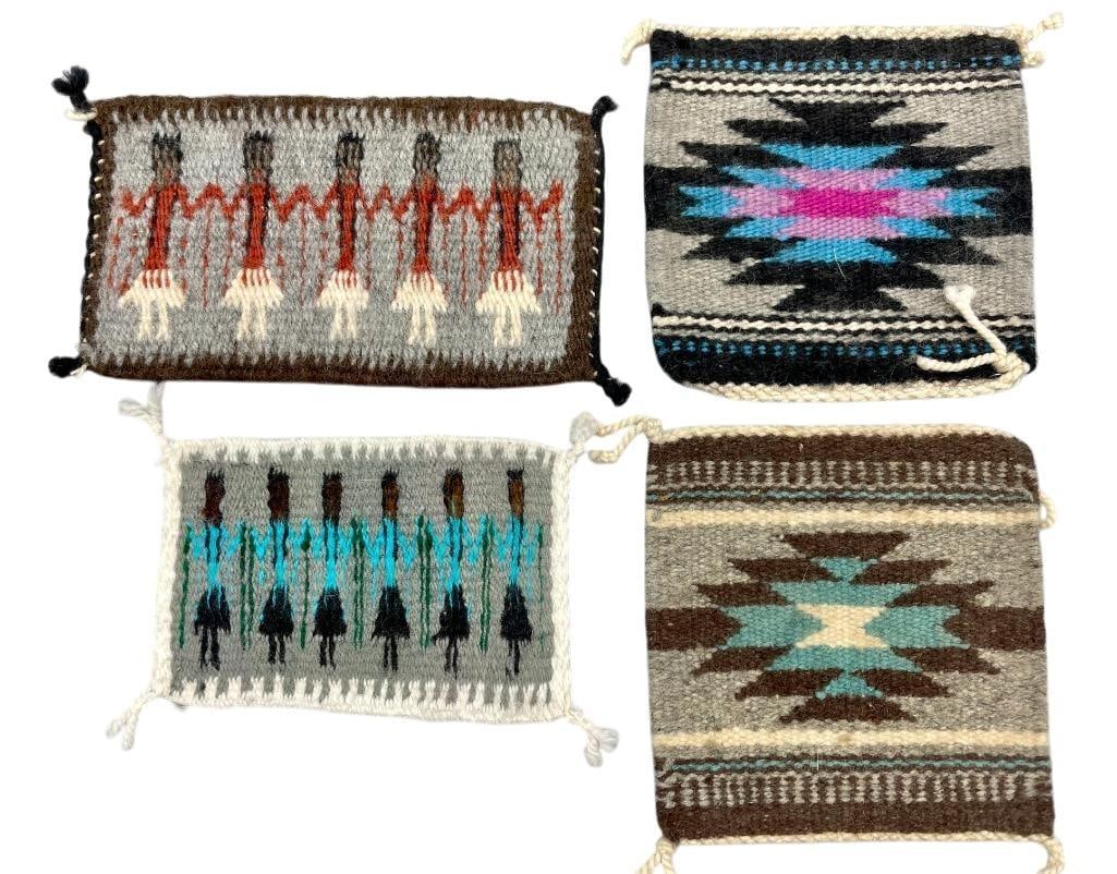 Four Miniature Navajo Weavings (1 of 4)