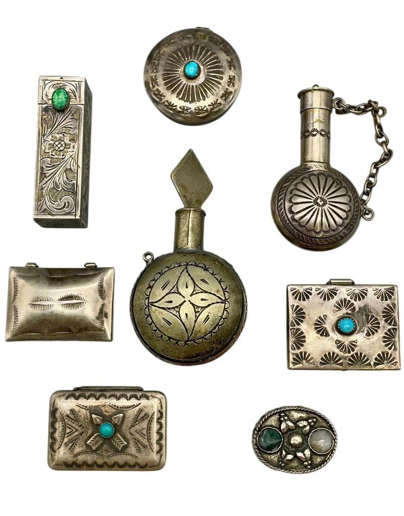 Group Of Sterling Silver Boxes And Canteens (1 of 14)