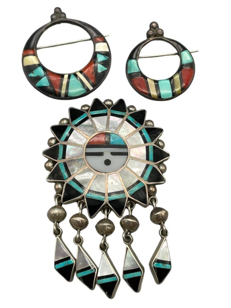 Three Inlay Pins/Pendants (1 of 7)
