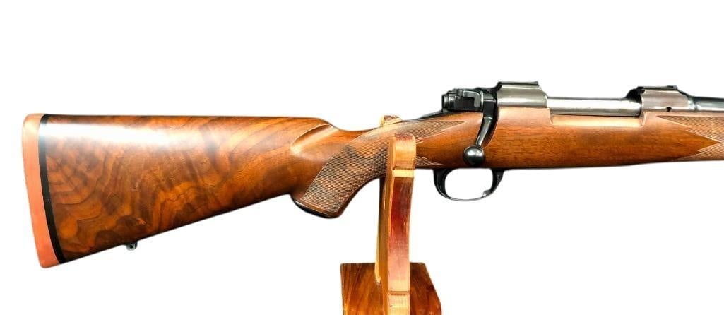Kimber Model 89 In .270 Win: For your bidding pleasure is a Kimber Model 89 BGR chambered for .270 Win. This rifle has a nice checkered wood stock with a raised cheek piece and a rubber recoil pad. The barrel and receiver are in 