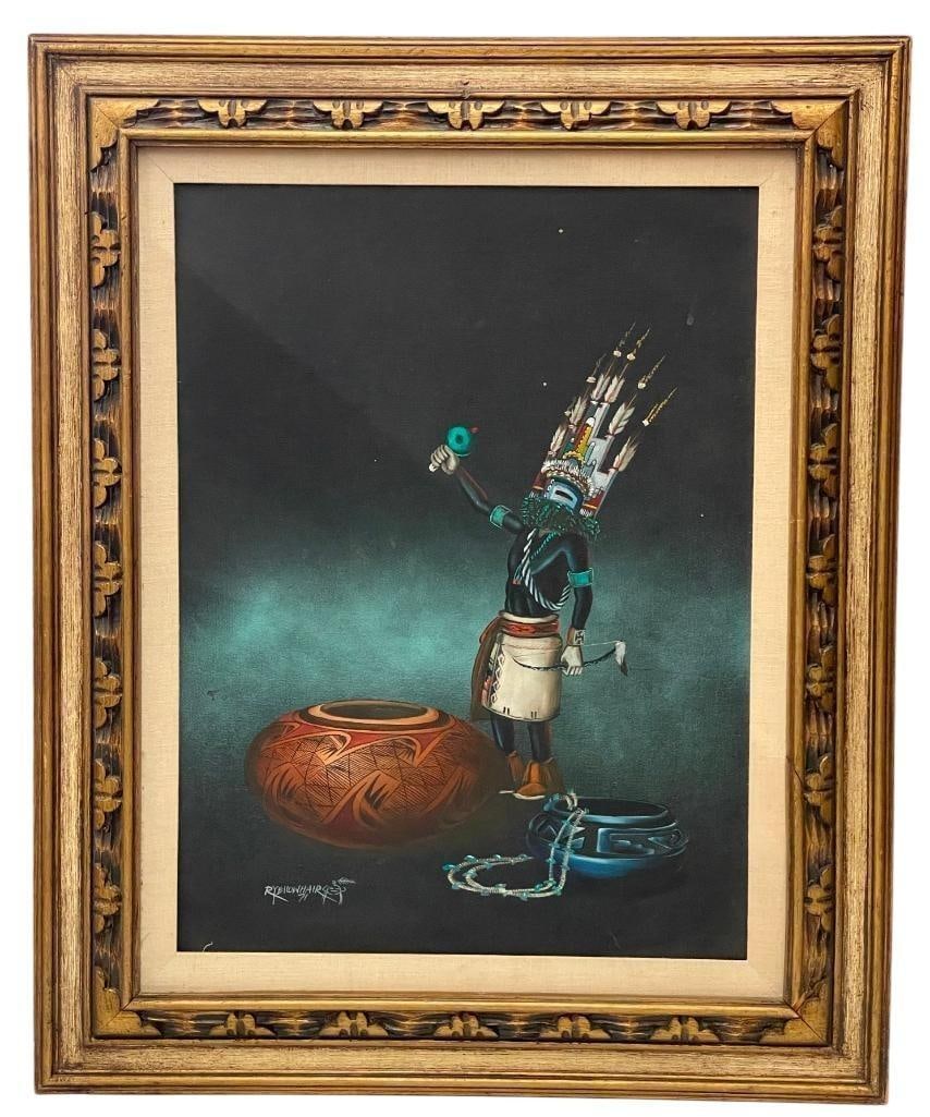 Original Oil Painting By Robert Yellowhair (1 of 10)