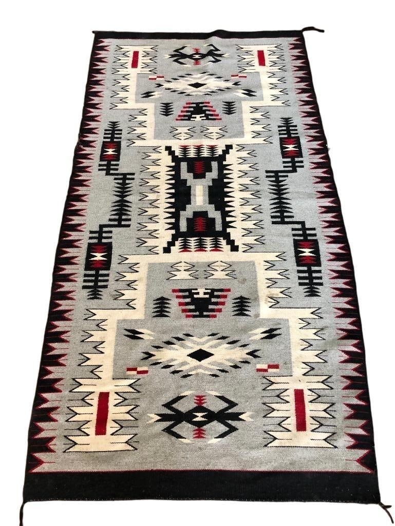 Storm Pattern Navajo Floor Rug (1 of 20)