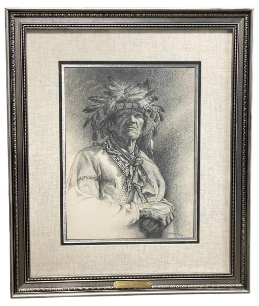 "Indio Huichol" Original Art by Alfredo Rodriguez: Offered here is Indio Huichol an original work of art by Alfredo Rodriguez. Born in 1954 in Mexico and one of nine children in his family, he began painting at an early age to supplement his family