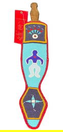 Award Winning 1968 Beaded Sheath With Dag Knife