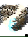 Bisbee Turquoise And Sterling Silver Bracelet By Orville Tsinnie