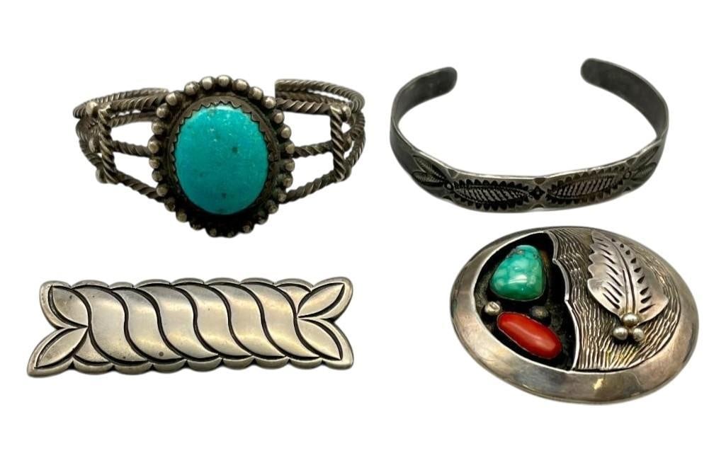 Two Bracelets, Pin And Bolo Slide (1 of 12)
