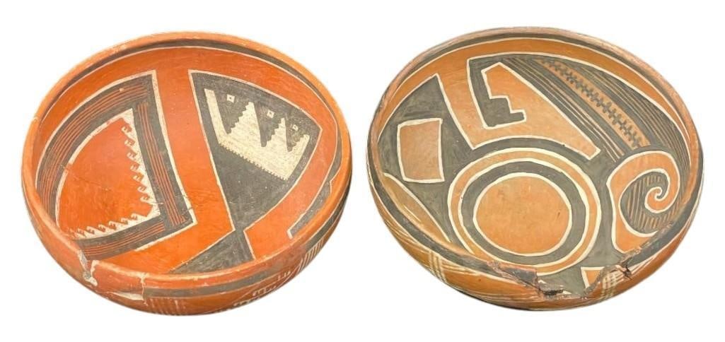 Two Anasazi Polychrome Pottery Bowls (1 of 19)