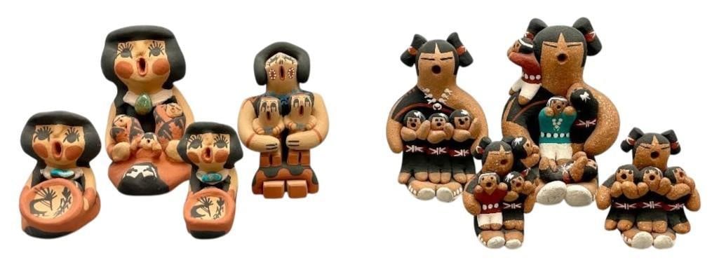 Group Of Eight Pueblo Storyteller Pots (1 of 12)