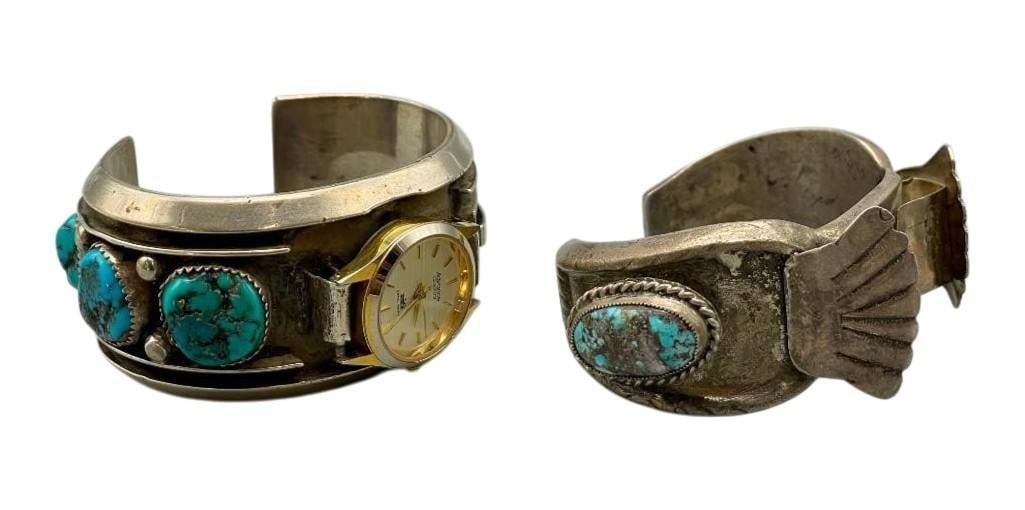 Two Vintage Turquoise Watch Bracelets (1 of 15)