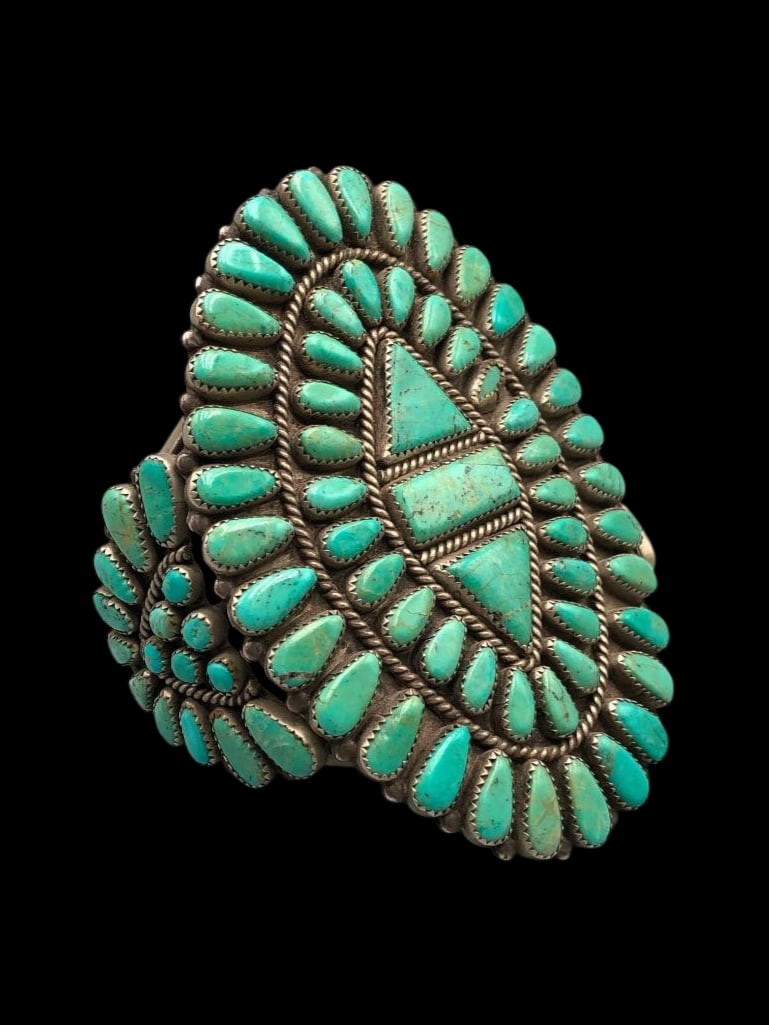 Substantial Turquoise Cluster Bracelet (1 of 10)