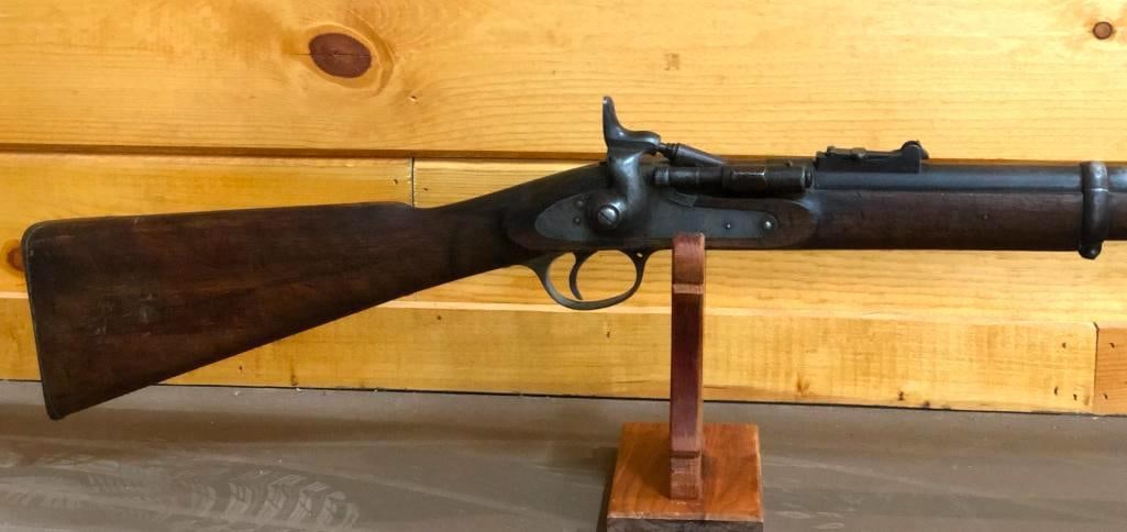 1861 Enfield Percussion Rifle: Offered here for your consideration is an 1861 Enfield percussion cap rifle, designed for use by the British Military. This was a shortened version of the 1853 Enfield Musket Rifle. It was not only po